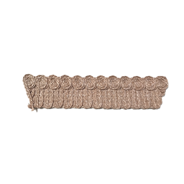 Customized new uppers accessories strand rope machine knitting handmade beading women sandals uppers semi-finished jewelry wholesale processing