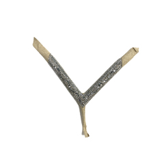 Customized shoes upper jewelry PU velvet laser hot drilling handmade beading women sandals upper semi-finished processing accessories wholesale