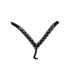 Customized shoes upper jewelry PU velvet laser hot drilling handmade beading women sandals upper semi-finished processing accessories wholesale