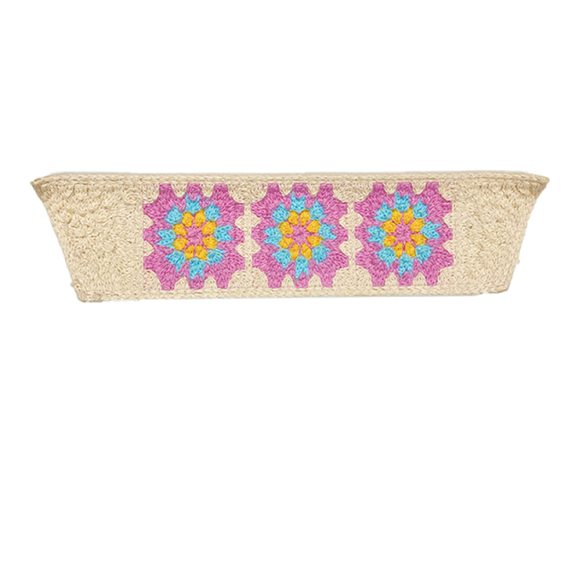 Customized new uppers accessories PP grass weaving PU handmade beading women sandals uppers semi-finished jewelry wholesale processing