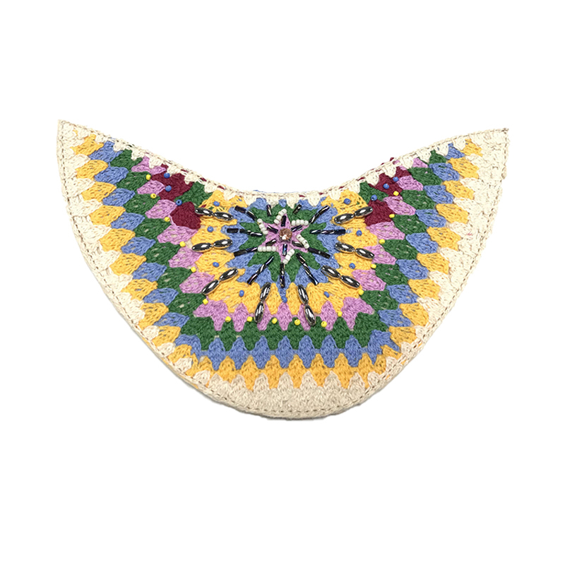 Customized new uppers accessories twine wool embroidery rope embroidery handmade beading women sandals uppers semi-finished jewelry processing