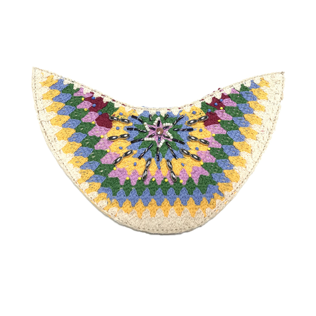 Customized new uppers accessories twine wool embroidery rope embroidery handmade beading women sandals uppers semi-finished jewelry processing