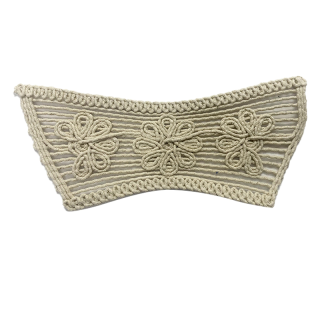 Customized new uppers accessories hemp rope knitting PU embroidery rope embroidery women sandals uppers semi-finished jewelry wholesale processing