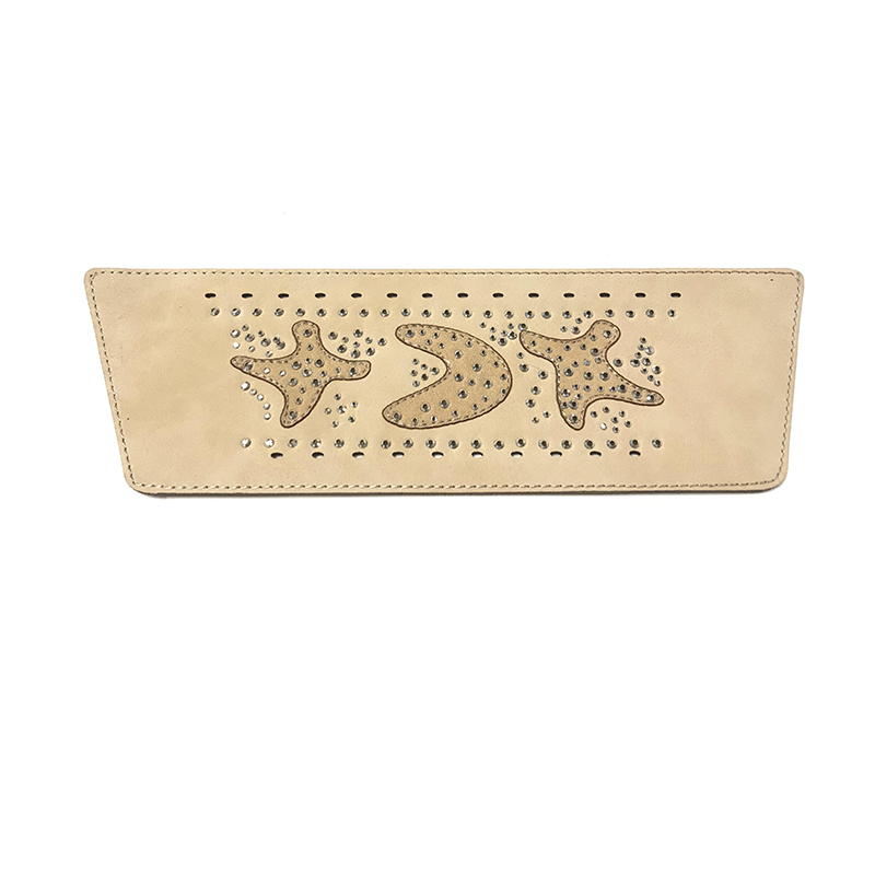 Customized shoes upper jewelry PU velvet laser hot drilling handmade beading women sandals upper semi-finished processing accessories wholesale Customized shoes upper jewelry PU velvet laser hot drilling handmade beading women sandals upper semi-finished