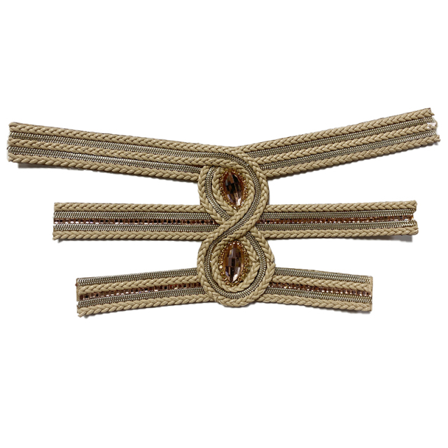 Customized new uppers accessories hemp rope knitting PU embroidery rope embroidery women sandals uppers semi-finished jewelry wholesale processing