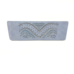 Customized shoes upper jewelry PU velvet laser hot drilling handmade beading women sandals upper semi-finished processing accessories wholesale Customized shoes upper jewelry PU velvet laser hot drilling handmade beading women sandals upper semi-finished