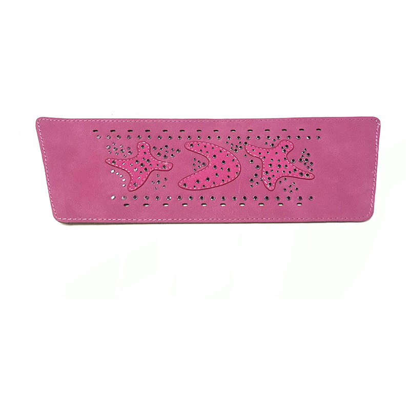 Customized shoes upper jewelry PU velvet laser hot drilling handmade beading women sandals upper semi-finished processing accessories wholesale Customized shoes upper jewelry PU velvet laser hot drilling handmade beading women sandals upper semi-finished