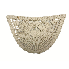 Customized new uppers accessories hemp rope knitting PU embroidery rope embroidery women sandals uppers semi-finished jewelry wholesale processing