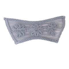 Customized new uppers accessories hemp rope knitting PU embroidery rope embroidery women sandals uppers semi-finished jewelry wholesale processing