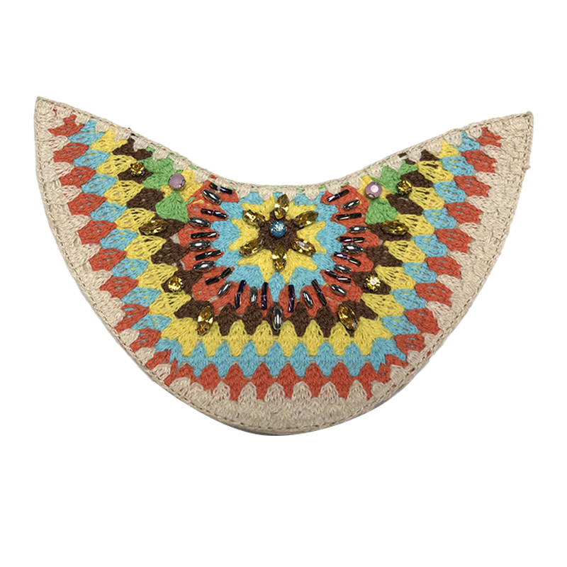 Customized new uppers accessories twine wool embroidery rope embroidery handmade beading women sandals uppers semi-finished jewelry processing