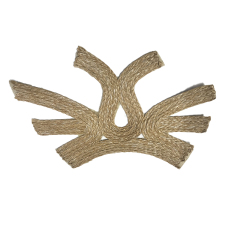 Customized new uppers accessories hemp rope weaving PU embroidery rope embroidery women sandals uppers semi-finished jewelry wholesale processing