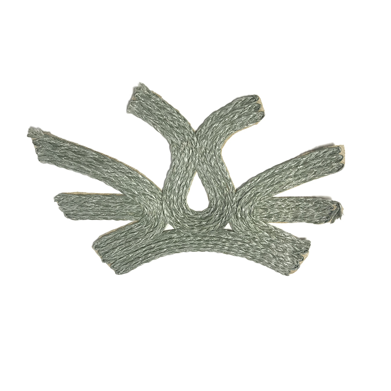 Customized new uppers accessories hemp rope weaving PU embroidery rope embroidery women sandals uppers semi-finished jewelry wholesale processing