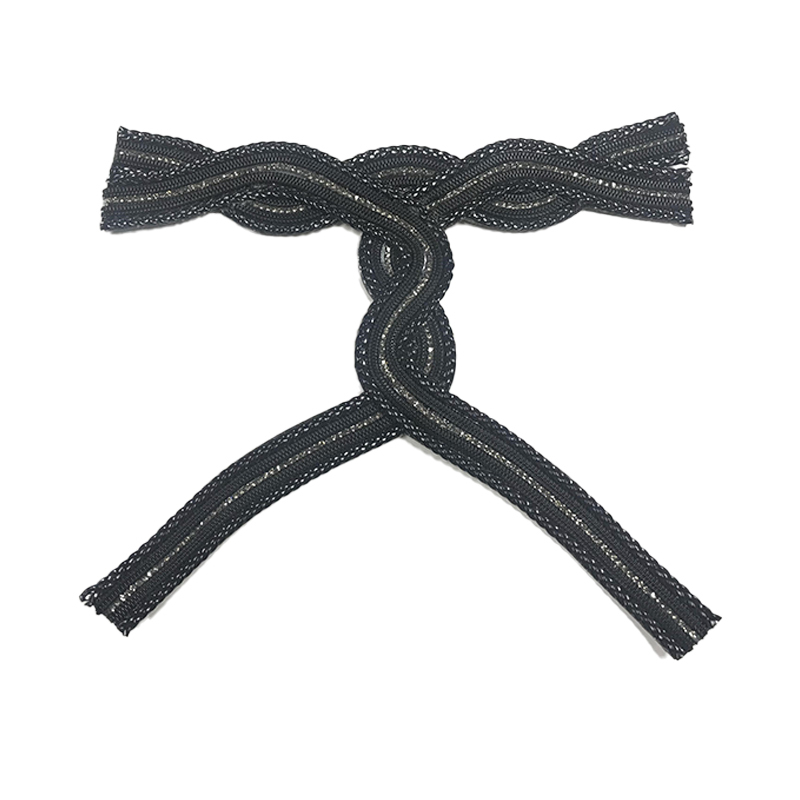 Customized new uppers accessories hemp rope knitting PU embroidery rope embroidery women sandals uppers semi-finished jewelry wholesale processing