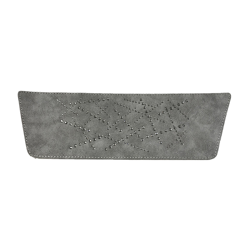 Customized shoes upper jewelry PU velvet laser hot drilling handmade beading women sandals upper semi-finished processing accessories wholesale