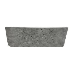 Customized shoes upper jewelry PU velvet laser hot drilling handmade beading women sandals upper semi-finished processing accessories wholesale