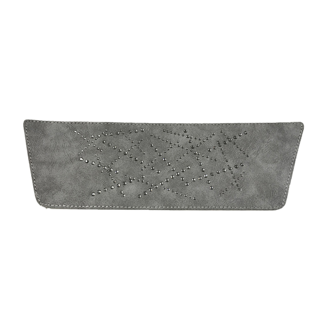 Customized shoes upper jewelry PU velvet laser hot drilling handmade beading women sandals upper semi-finished processing accessories wholesale