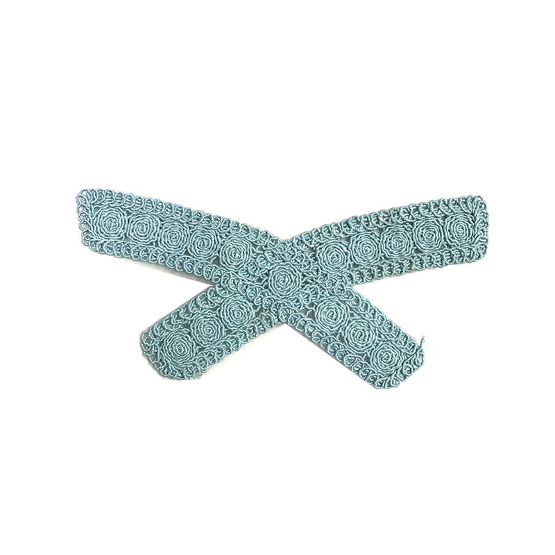 Customized new upper accessories strand rope weaving PU embroidery rope embroidery women sandals upper semi-finished jewelry wholesale processing