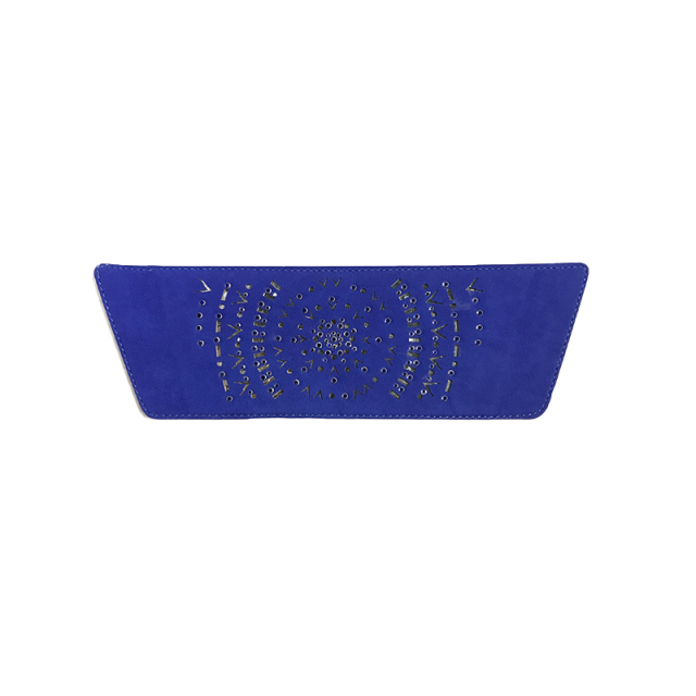 Customized shoes upper jewelry PU velvet laser hot drilling handmade beading women sandals upper semi-finished processing accessories wholesale