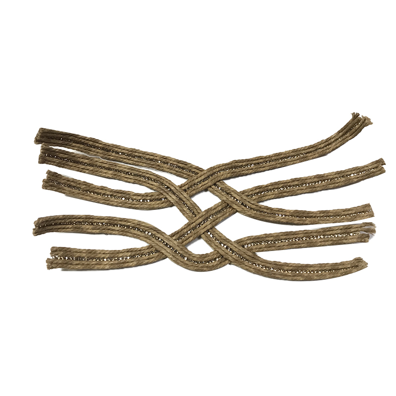 Customized new uppers accessories hemp rope knitting PU embroidery rope embroidery women sandals uppers semi-finished jewelry wholesale processing
