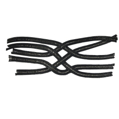 Customized new uppers accessories hemp rope knitting PU embroidery rope embroidery women sandals uppers semi-finished jewelry wholesale processing