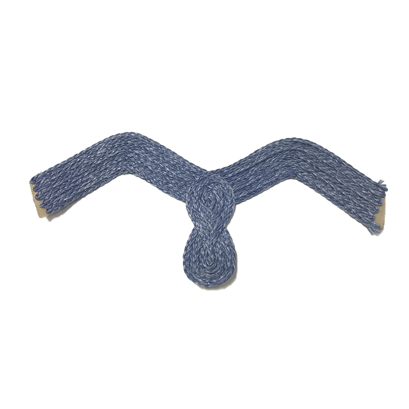 Customized new uppers accessories hemp rope knitting PU embroidery rope embroidery women sandals uppers semi-finished jewelry wholesale processing