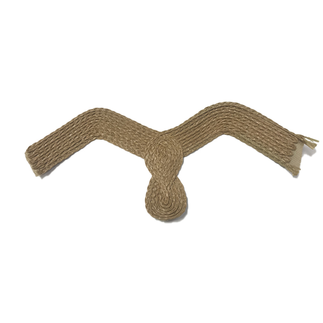 Customized new uppers accessories hemp rope knitting PU embroidery rope embroidery women sandals uppers semi-finished jewelry wholesale processing