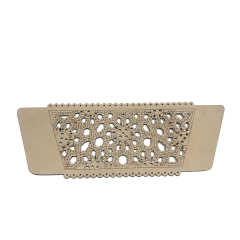 Customized shoes upper jewelry PU velvet laser hot drilling handmade beading women sandals upper semi-finished processing accessories wholesale
