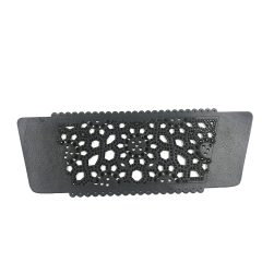 Customized shoes upper jewelry PU velvet laser hot drilling handmade beading women sandals upper semi-finished processing accessories wholesale