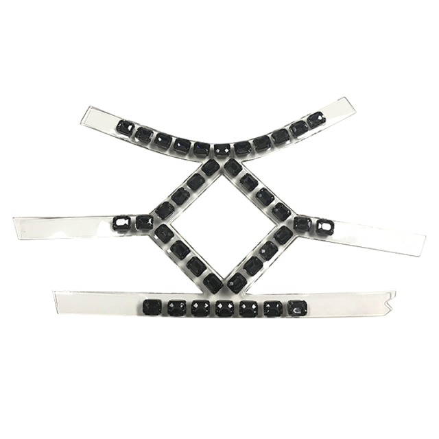 Customized shoe upper jewelry transparent film acrylic hot drilling handmade beading sandals semi-finished processing accessories wholesale
