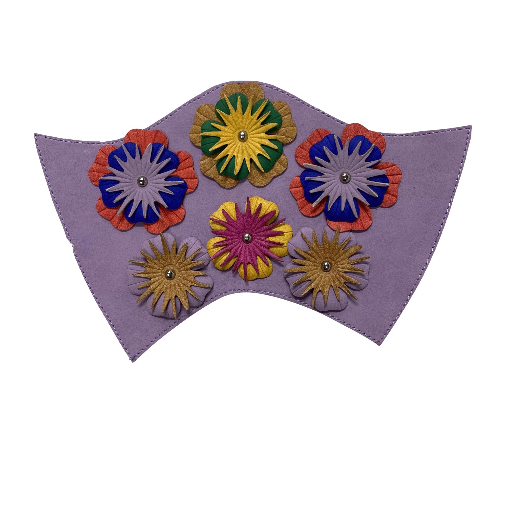 Customized uppers accessories PU laser embossing colorful handmade studded women's sandals uppers semi-finished jewelry wholesale processing