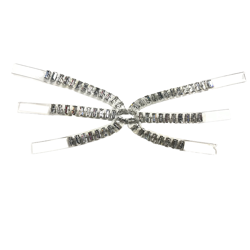 Customized shoe upper jewelry transparent film acrylic hot drilling handmade beading sandals semi-finished processing accessories wholesale