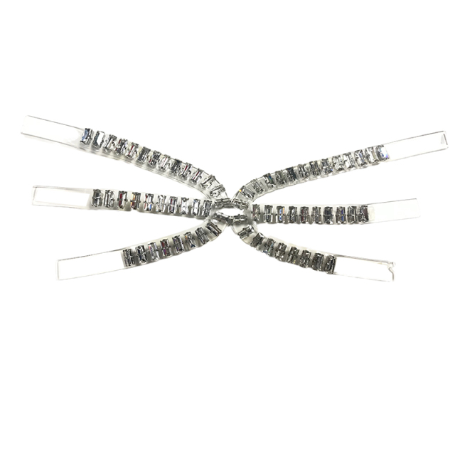 Customized shoe upper jewelry transparent film acrylic hot drilling handmade beading sandals semi-finished processing accessories wholesale