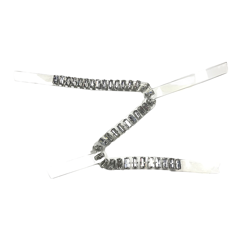 Customized shoe upper jewelry transparent film acrylic hot drilling handmade beading sandals semi-finished processing accessories wholesale