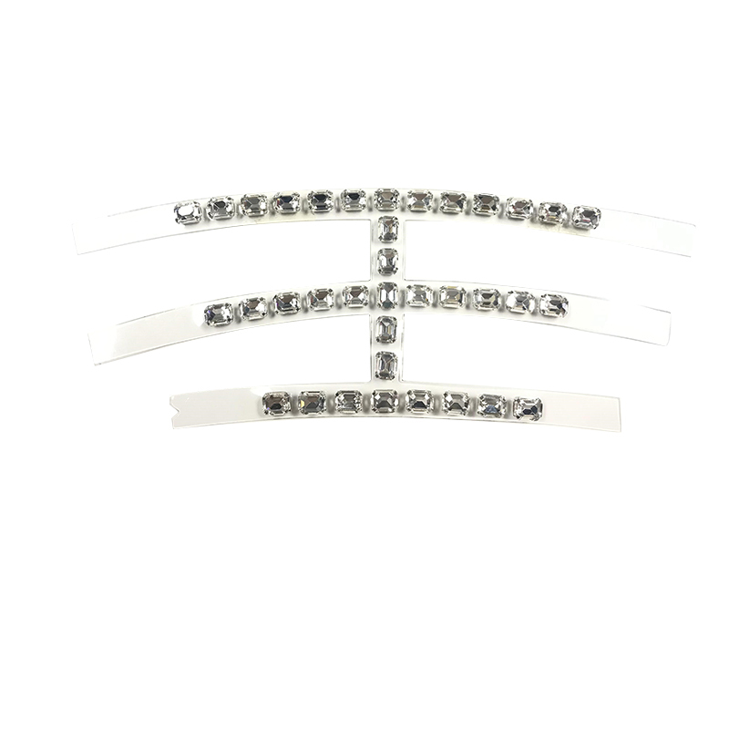 Customized shoe upper jewelry transparent film acrylic hot drilling handmade beading sandals semi-finished processing accessories wholesale