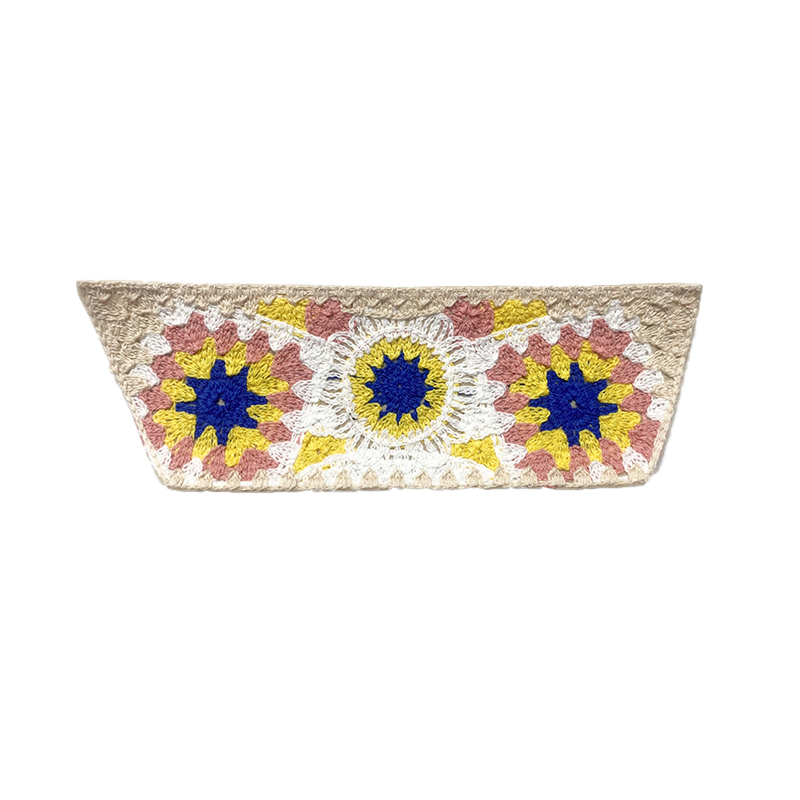 Customized new uppers accessories PP grass weaving PU handmade beading women sandals uppers semi-finished jewelry wholesale processing