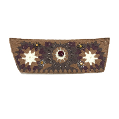Customized new uppers accessories PP grass weaving PU handmade beading women sandals uppers semi-finished jewelry wholesale processing
