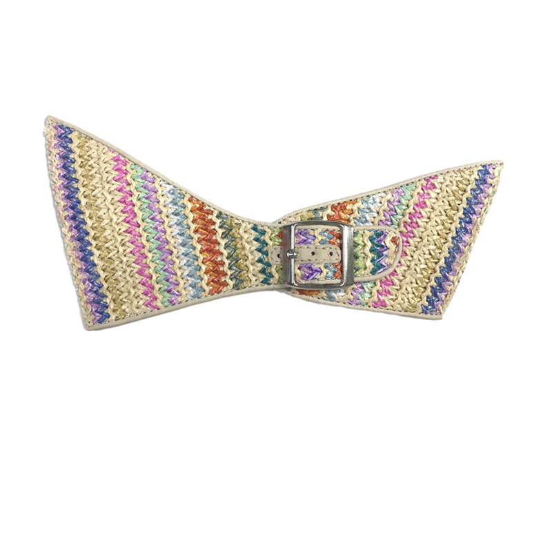 Customized new uppers accessories PP grass weaving PU handmade beading women sandals uppers semi-finished jewelry wholesale processing