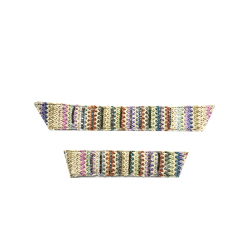 Customized new uppers accessories PP grass weaving PU handmade beading women sandals uppers semi-finished jewelry wholesale processing