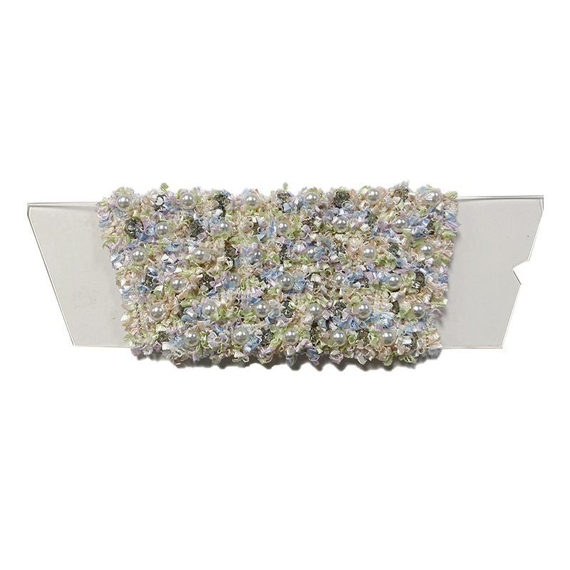 Customized Shoe Upper Jewelry Transparent Film Cloth Webbing Weaving Handmade Beading Sandals Semi-finished Processing Accessories Wholesale