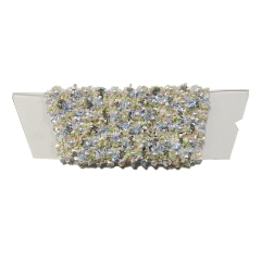 Customized Shoe Upper Jewelry Transparent Film Cloth Webbing Weaving Handmade Beading Sandals Semi-finished Processing Accessories Wholesale