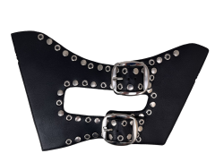 Customized uppers accessories PU laser embossing colorful handmade studded women's sandals uppers semi-finished jewelry wholesale processing