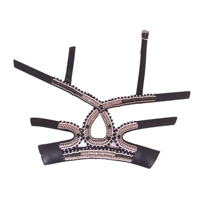 Customized new uppers accessories hemp rope knitting PU embroidery rope embroidery women sandals uppers semi-finished jewelry wholesale processing