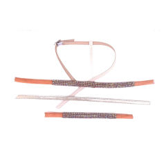 Customized new uppers accessories hemp rope knitting PU embroidery rope embroidery women sandals uppers semi-finished jewelry wholesale processing