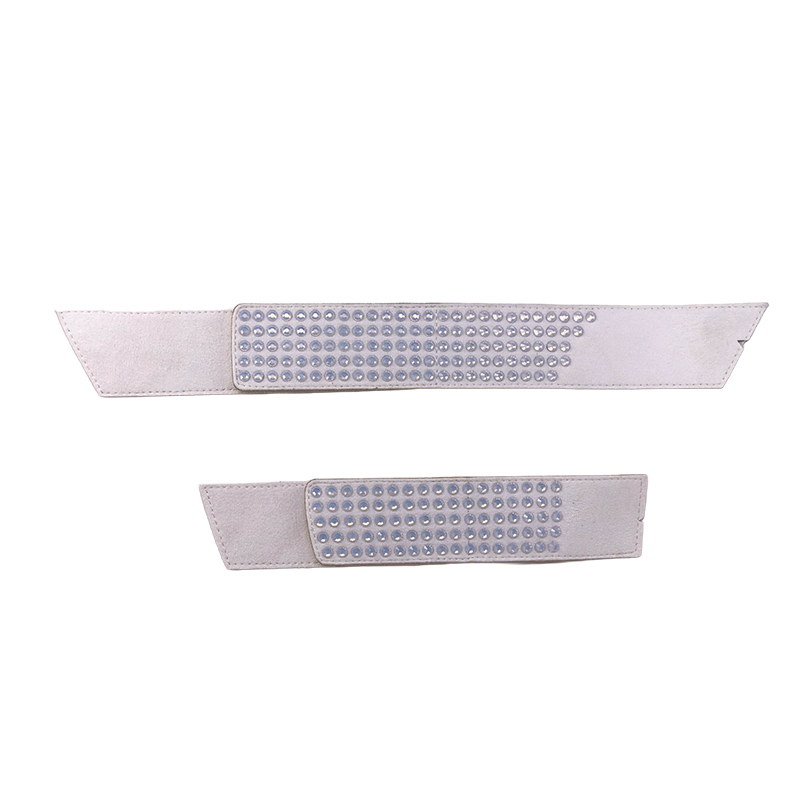 Customized shoes upper jewelry PU velvet laser hot drilling handmade beading women sandals upper semi-finished processing accessories wholesale
