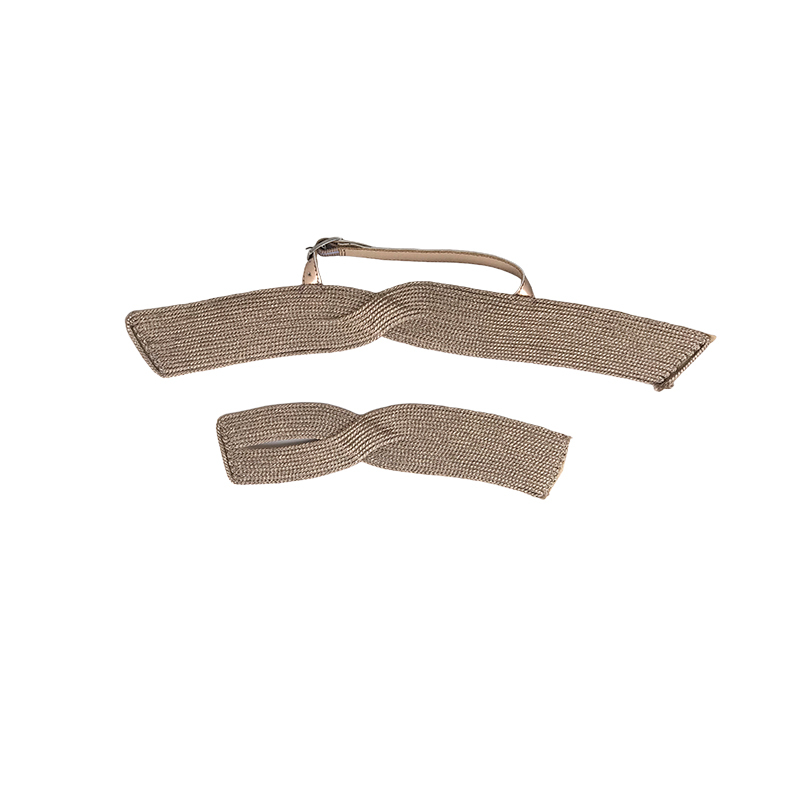 Customized new uppers accessories hemp rope knitting PU embroidery rope embroidery women sandals uppers semi-finished jewelry wholesale processing