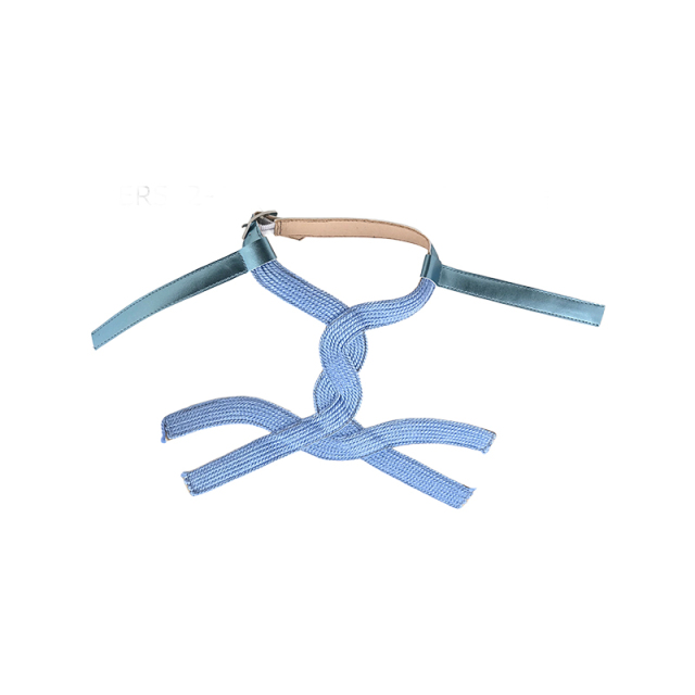 Customized new uppers accessories hemp rope knitting PU embroidery rope embroidery women sandals uppers semi-finished jewelry wholesale processing