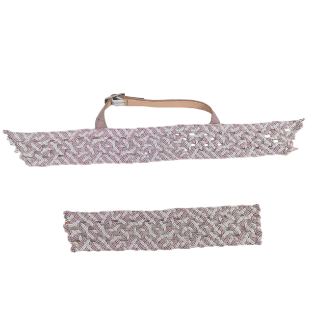 Customized new uppers accessories strand rope machine knitting handmade beading women sandals uppers semi-finished jewelry wholesale processing