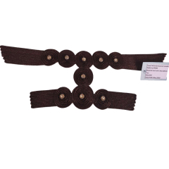 Customized new uppers accessories strand rope machine knitting handmade beading women sandals uppers semi-finished jewelry wholesale processing