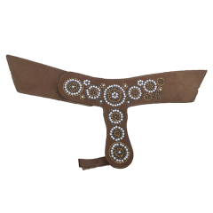 Customized shoes upper jewelry PU velvet laser hot drilling handmade beading women sandals upper semi-finished processing accessories wholesale