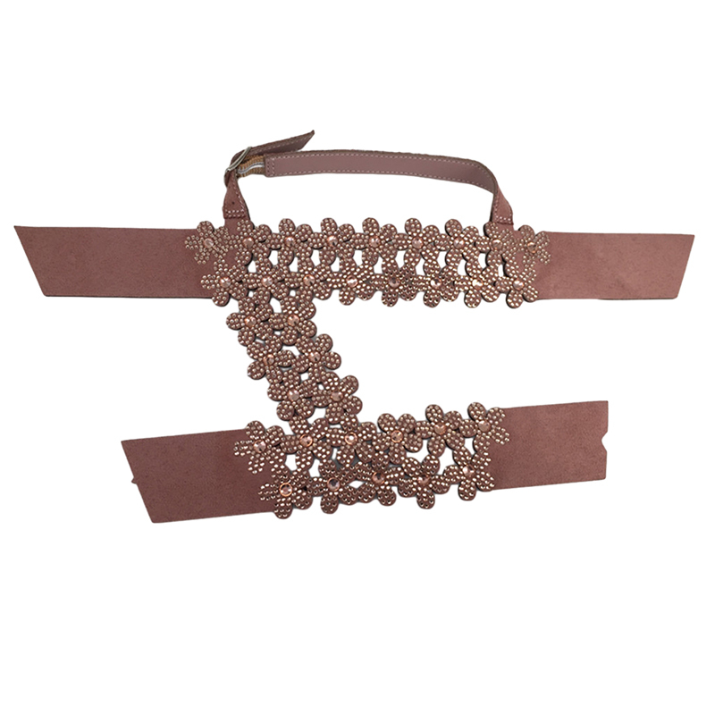 Customized shoes upper jewelry PU velvet laser hot drilling handmade beading women sandals upper semi-finished processing accessories wholesale